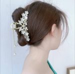 کلیپس مجلسی گل و پروانه آویز دار