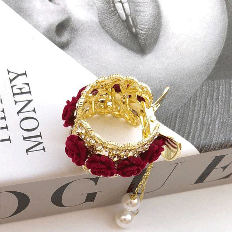 گیره سامورایی شکوفه قرمز زایا